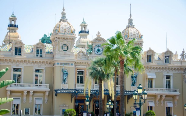 Casino de Monte-Carlo (photo taken from a bumpy tourist train that was in motion!)
