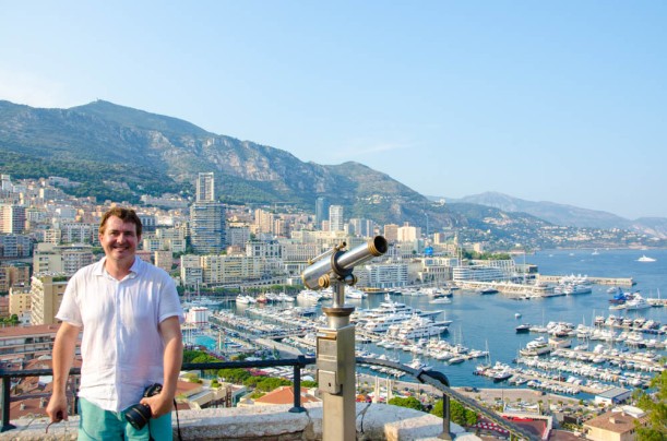 Overlooking the spectacular Port Hercules in Monaco from near the Prince's palace.