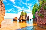 The Hopewell Rocks, also called the Flowerpots Rocks or simply The Rocks, are rock formations caused by tidal erosion in The Hopewell Rocks Ocean Tidal Exploration Site in New Brunswick.