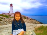 Eva at Peggy's Cove, Nova Scotia